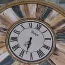 Vintage 24 Inch Wall Clocks,Quartz Silent Non Ticking,Battery Operated,Roman Numeral Style,for Bedroom, Kitchen,Living Room Farmhouse Rustic