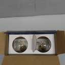 GE Reveal LED Light Bulbs, 60 Watt, G25 Globe Bulbs, Medium Base (2 Pack)