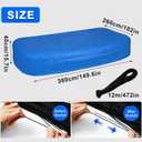 Rectangular Pool Cover for Inflatable Pool, Fits Pool Under 150" L x 102" W, Inflatable Underground Pool Cover for Garden Outdoor, 12.4' x 8.5'