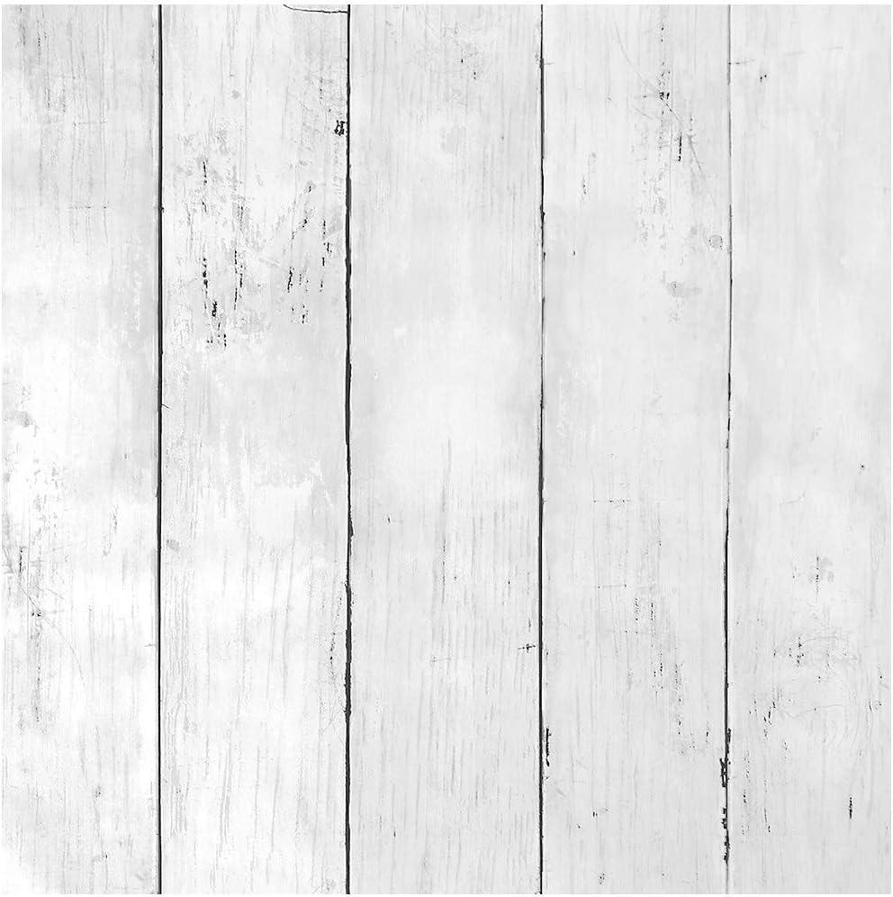 Livelynine 17.7x276 White Shiplap Wallpaper Peel and Stick Farmhouse Wood Contact Paper Self Adhesive Wall Paper Rolls Prepasted Fadeless Distressed White Wood Bulletin Board Roll Classroom Removable