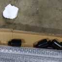 8 Foot x 1-inch Round Horizontal Bar Baluster for Stair Remodel- Wrought Iron Hollow Staircase Metal Spindles for Indoor Staircase-Stair Installation-Matte Black 3 Pack