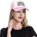 I Like My Men A Little Bit Older Hat Adjustable Sport Baseball Caps Funny Trucker Hats for Men Women Black (Pink)