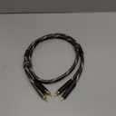 SKW Audiophiles Lock RCA Cable 2RCA Male to 2RCA Male HiFi System Interconnect Cable with Diameter 8mm 3.2ft/1M
