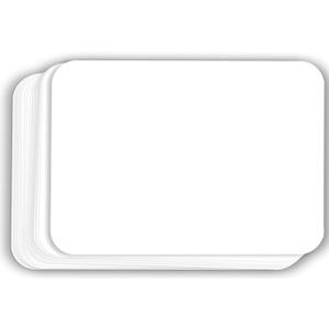 Hamilco White Cardstock Thick Paper - Blank Index Flash Note & Post Cards with Rounded Corners - Greeting Invitations Stationery 5 X 7" Heavy weight 80 lb Card Stock (100 Pack)