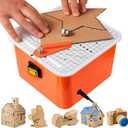 Cardboard Cutter for Kids, Safety Craft Knife,Cardboard Tools for Kids,Safe DIY Cardboard Construction Tool Kit, STEM Educational Toy for Kids and DIY Building&Craft Projects, 3.0 X 1.0 X 3.0 Inches