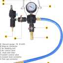DAYUAN 28pcs Universal Radiator Pressure Tester Kit, coolant Pressure Tester kit coolant Vacuum Refill kit for Cooling System