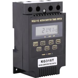 KG316T Microcomputer Control Power Timer Switch Controller LCD Display Digital Programmable Timer Relay AC 110V(AC110V)