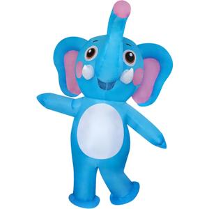 Giant Elephant Inflatable Costume Halloween Cosplay Blow-Up Suit for Adult/Halloween/Christmas/Mardi Gras