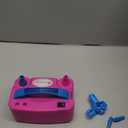 IDAODAN Electric Balloon Pump, Portable Electric Balloon Blower Machine Balloon Air Pump Dual Nozzle Rose Red 110V 600W Balloon Inflator for Party Decorations