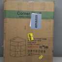 VECELO Corner Cube Shelf with USB Ports & Outlets, Modern Corner Toy Storage Rack with Adjustable Shlef, Wooden Display Bookshelf Bookcase for Living Room, Bedroom, Dining Room, Kitchen, White