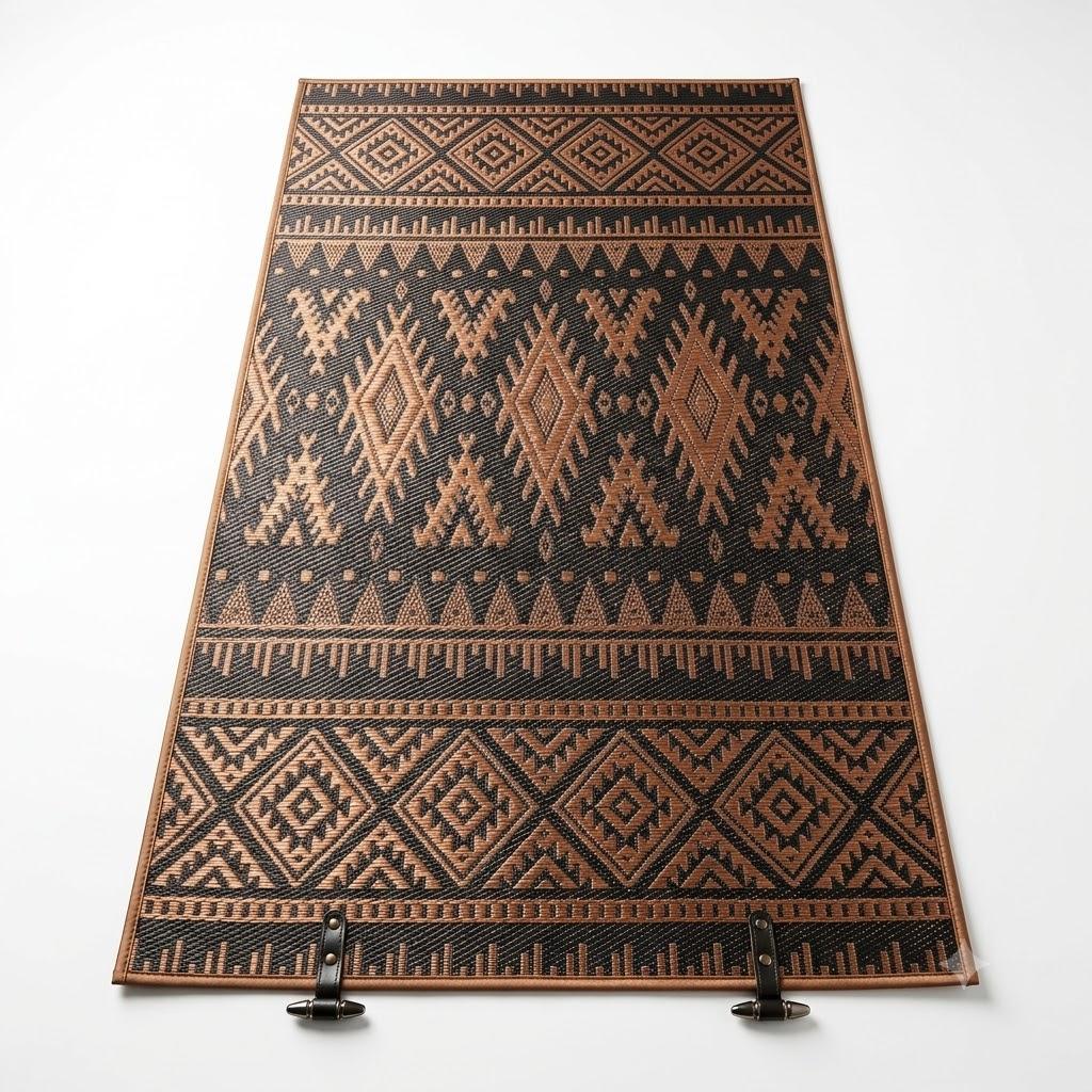 Western Area Rug 4x6 for Living Room Southwestern Aztec Rugs Machine Washable