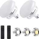 Skytex 2Pack 135W Photography Light Bulb Dimmable Tricolor LED Bulbs 2700-6400K Colour Temperatures Softbox Bulb in E27 Socket for Photography Photo Video Studio Lighting
