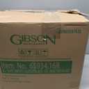 Gibson Elite Soho Lounge Square Reactive Glaze Stoneware Dinnerware Set, Service for 4 (16pc), Black