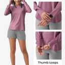 WILLIT Women's Long Sleeve Workout Tops Running Athletic Quick Dry Shirts Lightweight Yoga Gym T-Shirts UPF 50+ (Purple, S)