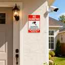 No Dumping Signs, 14x10 Inch Property Protected by Video Surveillance Sign, Reflective Aluminum, Fade-Resistant/Waterproof, Suitable for Indoor or Outdoor Use (4)