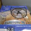 COMFORT ZONE 20-Inch High-Velocity Industrial Floor Fan