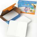 Funto Blank Watercolor Cards and Envelopes, 50 Cards, 5x7'', 140lb/300gsm, White, Acid-Free, Heavyweight Paper for All Occasions
