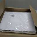 Mefleet 6pcs 19x14x4 Half Sheet Cake Boxes with 6pcs Cake Boards Rectangle 1/2 Sheet Bakery Boxes with Window for Pastry Baking Cake, Cupcakes, Donuts, Cookies, Pie Treat Packaging White Large