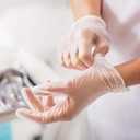 Jointown Basic Medical Clear Vinyl Exam Gloves - Latex-Free & Powder-Free - VGPF-3001(Case of 1,000), Small (S)