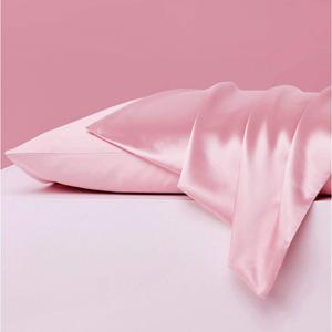100% Mulberry Silk Pillowcase Only for Cervical Support Pillow, Orthopedic Contour Pillow, Full Size 24" x 16", Travel Pillowcase 16 x 24, Decorative Throw Pillow Case (24" x 16", Lotus Pink)