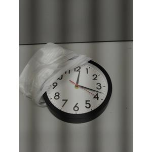 AKCISOT Wall Clock, Modern Small Wall Clocks Battery Operated 8 Inch, Silent NonTicking Analog Classic for Office, Home, Bathroom, Kitchen, Bedroom, School(Black)