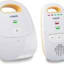 VTech Upgraded Audio Baby Monitor with Rechargeable Battery, Long Range, and Crystal-Clear Sound (Monitor with One Parent Unit)