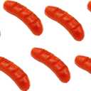 Frinnovan 7 Pack Artificial Hot Dog Fake Sausage Simulated Food Props for Display Lifelike Food Model Kitchen Home Hot Dog Decor Party Decoration Photography Props