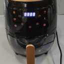 Glass Air Fryer, 6 Qt Airfryer with Transparent Fry Bowl, Adjustable Temperature, Touch Panel Control, Circulating Heating, Compact and Large, Nonstick & Dishwasher Safe