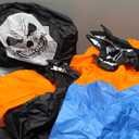 ETEBAS Clown Costume Cosplay Clown Movie WIth Head Cover Adult Halloween, Size L