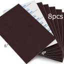 Large Felt Furniture Pads 6" x 4" Set of 8 Cut Furniture Felt Pads Sheets Brown Self Adhesive Anti Scratch Heavy Duty 5mm Thick Floor Protector for Hardwood Floorfor Hardwood Floor