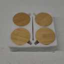 4pcs Set Vintage Coffee Mugs gifts for women, Overnight Oats Containers with Bamboo Lids and Spoons - 14oz Clear Embossed Glass Cups, Cute Coffee Bar Accessories, Iced Coffee Glasses