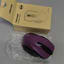 TECKNET Wireless Mouse, 2.4G Ergonomic Optical Mouse, Computer Mouse for Laptop, PC, Computer, Chromebook, Notebook, 6 Buttons, 24 Months Battery Life, 2600 DPI, 5 Adjustment Levels (Purple)