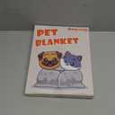 Stuffed Premium Soft Dog Blanket Washable, 40"x32" Cat Blanket for Indoor Cats Large Medium Small Dog Puppy Essentials (Grey)