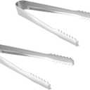 2 Pack Small Metal Tongs, Kitchen Tongs 6 Inch Stainless Steel Restaurant Grade Serving Tong for Buffet, Salad, Ice, Cooking Utensils, Appetizer