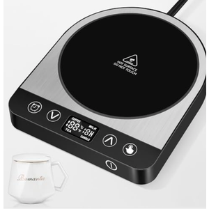 LOMILD Coffee Warmer for Desk with Mug, 50W Electric Coffee Mug Warmer with Auto Shut Off & Temperature Settings, Cup Warmer with 6 Timer Settings, Mug Warmer for Coffee/Milk/Tea/Candle