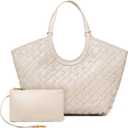 Woven Tote Bag for Women Woven Leather Purse