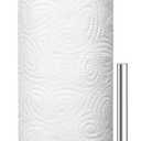 Paper Towel Holder Countertop, Premium Stainless Steel Silver Paper Towel Holder with Anti Slip & Waterproof, Freestanding Countertop Paper Towels Holder for Kitchen, Tabletop, Bathroom