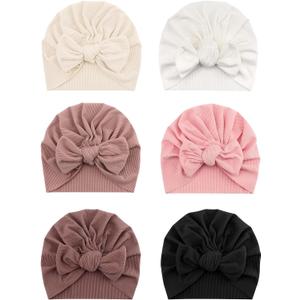 6 PCS Stretchy Baby Turban Hats, Baby Hat with Bows for Girls, Baby Boys Caps, Toddler, Newborn, Infant Hat Unisex (10h) 6 PCS Stretchy Baby Turban Hats, Baby Hat with Bows for Girls, Baby Boys Caps, Toddler, Newborn, Infant Hat Unisex (10h)