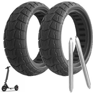 50/75-6.1 Off-road Solid Tire, 8 1/2 x2 Scooter tire, 8.5x2 Scooter Tubeless Solid Tire, for Gotrax GXL V2/XR/APEX Xiaomi M365/M365 Pro/Pro 2/1S/ 3/3 Lite Scooter (2 Pack) (C)