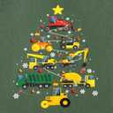 GLIGLITTR Toddler Boy Merry Christmas Shirts Construction Vehicle Truck Xmas Tree Long Sleeve Shirt Tops Kids Holiday Outfits