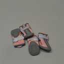 QUMY Dog Shoes for Small Dogs, Puppy Dog Boots & Paw Protectors for Winter Snowy Day, Summer Hot Pavement, Waterproof in Rainy Weather, Outdoor Walking, Indoor Hardfloors Skid-Resistant Sole Pink, Size 2: 1.59" x 1.18" (L*W)