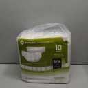 SUNKISS Masterpiece Adult Diapers with Tabs, Unisex Disposable Incontinence Briefs for Women and Men, Odor Control, White, Small/Medium, 10 Count