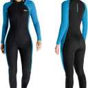 Skyone Wetsuits for Men Women, 3MM Neoprene Wetsuit Full Body Wet Suit in Cold Water, Scuba Diving Suit Long Sleeves Front Zip Warm Swimsuit for Swimming Surfing Snorkeling (Small)