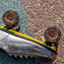 FOMOTEAM Roller Speed Skate Wheels Racing Wheels 66mm38mm Outdoor or Indoor with ABEC-9 Bearings 82A (Set of 8) (BLACK-BROWN)