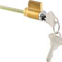 Prime-Line E 2103 Cylinder Lock, 1-1/4 In., Schlage Shaped Keys (Single Pack)