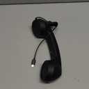 Retro Phone Handset for iPhone & Android, Cell Phone Receiver with Microphone & Speaker,90s Style Prop for Photos, Classic Vintage Telephone Receiver for Cell Mobile Phones (Black)