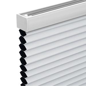 Changshade Cordless Cellular Shades,Blackout Honeycomb Shades for Windows,Pull Down Pleated Blinds,Easy to Install for Indoor Windows and French Doors,White(Blackout),40" w x 64" h
