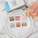 BAOFALI Stamp Puncher 1.5x1.5inch Large Square Postage Stamp Punch |Stamp Hole Puncher| Scalloped Rectangle Lever Action Paper Punches for Crafting Scrapbooking DIY Card Making Arts Crafts Supplies