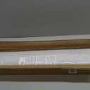 4-Panel Replacement Fabric for Sliding Panel Track Blinds 23" W x 96" L Fabric Only Pre-Attached Hook & Loop Fasteners Trimmable, No Bottom Rail Included, Room Darkening - Grey-White