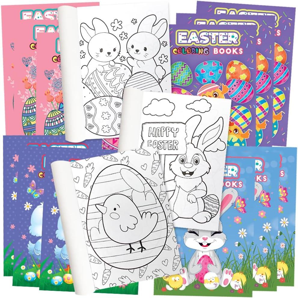 ArtCreativity 20 Packs / 5" X 7" Easter Mini Coloring Books for Boys and Girls Children, 5 Designs Set for Classroom, Perfect for Creative Educational Art Home and Exchange Gifts for Toddlers